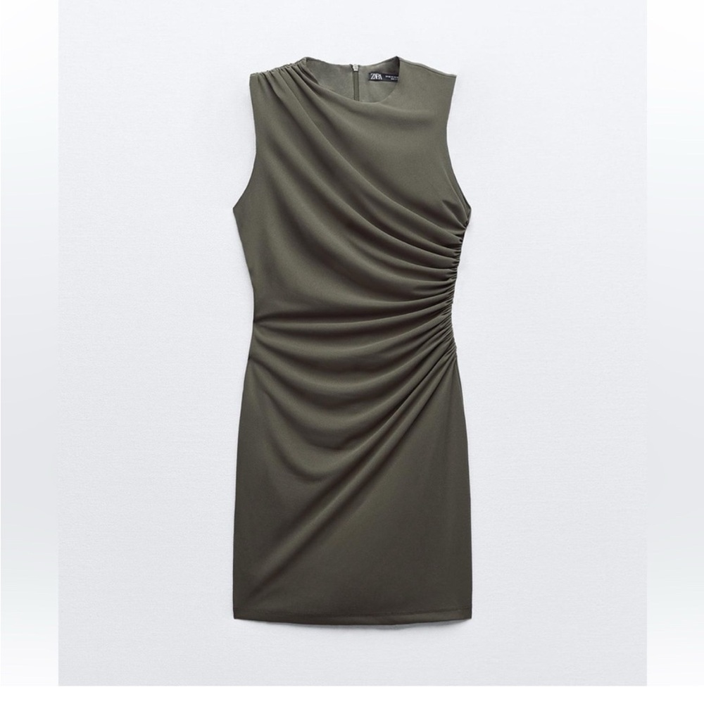 Zara Rouched Mini Dress